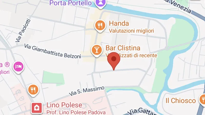 Mappa: Via Giovanni Battista Tiepolo, 67, Padova